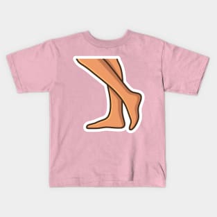 Human Feet Sticker vector illustration. People fashion icon concept. Human foot for medical health care sticker vector design with shadow. Kids T-Shirt